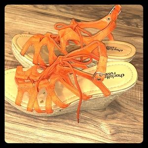 Wedge sandals - WORN ONCE
